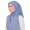 Sulam Teja Cotton Voile Square in Steel Blue